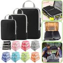 Packing Cubes Travel Pouches Luggage Organiser Bag Suitcase Clothes Storage Bag