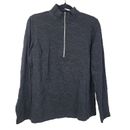 Sno Skins Outdoor 1/4 Zip Pullover Black Textured Base Layer Shirt Womens XL