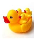 Float & Squeak Mini Rubber Duck Baby Bath Ducky Sound, Duck Family Shower Toys for Kids | Perfect to Gift