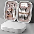 18 IN 1 Professional Stainless Steel Nail Clipper Travel Grooming Kit Manicure & Pedicure Set Personal Care Tools,18 pieces in set 03