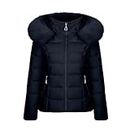 lcziwo Chunky Snow Coat for Women Winter Cold Weather Windproof Thermal Fitness Zipper Hooded Padded down Jacket, Black, XX-Large