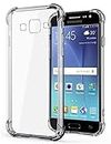 SmartLike Samsung Galaxy J7 (2016), [Bumper] Exculsive Transparent with Anti Dust Plugs Shockproof Slim Back Cover Case for Samsung Galaxy J7 (2016) - Transparent