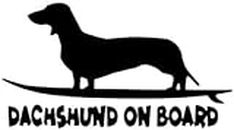 Car Sticker 22 Cm (8.66 Inches) Funny Dog Car Sticker Window Decoration Dachshund On Board Cars Motorcycles Exterior Accessories Vinyl Sticker (Csyj1S28571)
