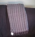 Cashmere |Throw| Hand Loomed |Nepal| Lilac/Black/Gray | Mix Weave | A++