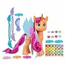 My Little Pony: Make Your Mark Toy Ribbon Hairstyles Sunny Starscout - 6 Inch Orange Pony with Hair Styling Accessories for Kids Ages 5+