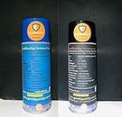 GoodQuality-The Name of Trust F/12 Spray Paint, Black & Blue Semi Gloss Finish 130ml