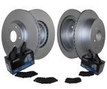 Front & Rear Brake Kit Disc Rotors and Akebono Ceramic Pads For Infiniti Nissan