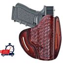 Leather OWB Holster Fits Kimber Micro 9, 1911 - Fast Draw - Genuine Leather