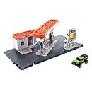 Matchbox Cars Playset, Action Drivers Fuel Station & 1:64 Scale Toy Truck, Moveable Gas Hoses & Car-Activated Features