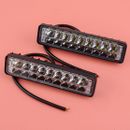 2Set 18LED DRL Running Fog Driving Light Lamp Fit For Motorcycle Car Truck SUV