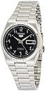 Seiko 5 Automatic Black Dial Stainless Steel Men's Watch SNK063J5, Silver-tone, Dress
