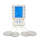 Tone-A-Matic Electronic Muscle Stimulator EMS and TENS –TAMTEC Sport 2 - 2 Channel unit – For Pain Relief, Muscle Building, and Massage – Has Various Pre-Set Programs including IFC, TENS, EMS, Micro-Current, Russian Stim, Active Recovery – 12 Adhesive Electrodes and Rechargeable Battery Included