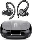 Wireless Earbud Bluetooth 5.3 Over-Ear Sport Headphones Touch Control Hi-Fi Ster