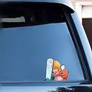 Cwymxly Chainsaw Man Anime Car Stickers and Peeker Decals Pochita Vinyl Car Accessories Automotive Window Decor