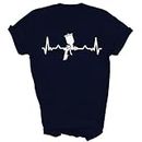 MIRABOZZI Auto Body Painter Heart Rate Automotive Car Lover Gift Unisex Shirt Women Men T-Shirt (Navy;2XL)
