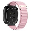 XMUXI Compatible with Fitbit Sense 2/Fitbit Versa 4 Watch Strap Fitbit Sense/Fitbit Versa 3 Nylon Solo Loop Replacement Watch Band for Men women (Watch Not Included) (#2)