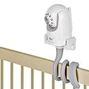 iTODOS Baby Monitor Mount Camera Shelf Compatible with Infant Optics DXR 8 & DXR-8 Pro and Most Other Baby Monitors,Universal Baby Camera Holder,Attaches to Crib Cot Shelves or Furniture (Gray)