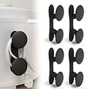 4 Pack Cord Organizer for Appliances, Cord Holder Cord Wrap Cable Organizer Stick On Flat or Round Surface Multifunctional Adhesive Hooks for Small Kitchen Appliances, Blenders, Coffee Maker (4Black)
