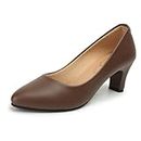 Denill Women Pump Heels (Brown) UK-5