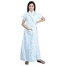 bellamy Cotton Robes Housecoat, Nighty, Sleepwear, Night Gown for Women Ladies, Front Open Adjustable A2O17-XL Multicolour