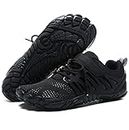 MIFAWA Barefoot Shoes Men Zero Drop Shoes Men Toe Shoes for Men Minimalist Shoes for Men Mens Water Shoes Mens Workout Shoes Men's Cross-Trainer Mens Athletic Hiking Water Shoes Men, Black, 11