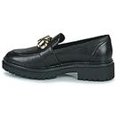 Michael Kors Women's Parker Lug Loafer Sneaker, Black, 4 UK