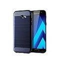 ELICA Shockproof Perfect Fitting Rubber Zebra Hybrid Edge to Edge Side Protector for Samsung Galaxy A5 (2017) - Blue