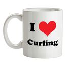 I Love Curlingbecher - Sport - Ausrüstung - Geschenk - Eis - Olympische Spiele - Lockenwickler