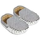 Neska Moda Baby Boys Synthetic Leather Slip On Loafer Booties/Shoes For 6 to 12 Months (Silver)