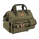 Allen Company Triumph Ripstop Pistol Range Bag - Includes Fold-Up Handgun Mat - Lockable - Olive Green