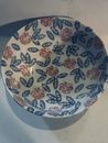 Pier 1 Imports -Red, White And Blue Floral Serving Bowl ( Box 72)
