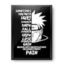 MCSID RAZZ Naruto - A4 Size Poster (With Frame) - Best Gift For Naruto Fans/Best Artefact To Your Home & Decor/For Anime Fandom (Nagato Pain)