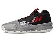 adidas Unisex Dame 8 Sneakers, Grey/red/Black, Numeric_10_Point_5 US Men