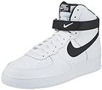NIKE Air Force 1 High '07, Basketball Shoes Men, White Black, 20 UK