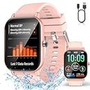 Blood Pressure Watch, Smart Watch for Women, Reloj Inteligente para Mujeres, 2.01" HD Waterproof Dial/Answer Fitness Tracker with Oxygen Pressure Monitor for Android iPhone,2024 Upgrade New Model