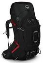 Osprey Aether Plus 60 Men's Backpacking Backpack, Black, Large/X-Large
