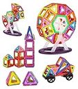 FAOKZE Magnetic Building Blocks114 Pieces, Magnetic Building Blocks Toys from 3-10 Years Old Girls Boy,Magnetic Block Set is The for Christmas, Children's Birthday.