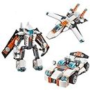 PLUSPOINT 3in1 Future Flyers Airplane Building Blocks Can Build Plane, car, Robot Models Building Sets for Kids Age 6 and up (237 pcs)