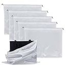 AMIJOUX 5 Pcs Dust Cover Storage Bags for Handbags, Silk Dustproof Drawstring Storage Pouch Purse Dust Bags Travel Silk Cloth Bag with Drawstring Large Storage Pouch for Handbags Purses Shoes Boots
