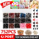 752X Plastic Safety Eyes For Teddy Bear Doll Toy Animal Felting DIY Accessories