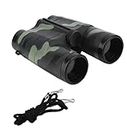 VGRASSP Compact and Portable Army Style Binoculars Toy for Kids - Birdwatching Outdoor Observing Sports - Easy Focus Spy Gear Telescopic Binocular Toy with Neck String