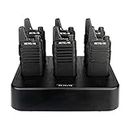 Retevis RT22 Walkie Talkies, Rechargeable 2 Way Radios, VOX Handsfree, Walkie Talkie for Adults,Two Way Radio (6 Pack) with 6 Way Multi Gang Charger, for School Team Business Activities
