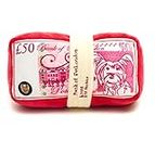 Pet London Doggie Dough Plush Dog Toy - Red Rose Realistic British Bank Note - 7"
