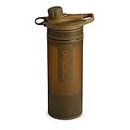 GRAYL GeoPress 24 oz Water Purifier Bottle - Filter for Hiking, Camping, Survival, Travel (Coyote Brown)