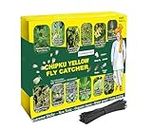 Chipku Yellow Fly Catcher Yellow Sticky Trap for Farming Gardening Sticky Trap for Harmful Insect, Yellow Fly Catcher for White Fly, Insect Trap, Glue Trap (A5 150mm x200 mm Pack of 10 Sheets)