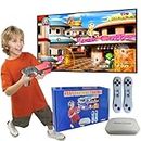 Damcoola Game Console with 900+ Games, Handheld Retro Video Game Console for Kids& Adults, Game System with AR Gun Game,2 Game Controller, TV Plug& Play, Xmas Birthday Toy Gift for Boys& Girls Age 3 +