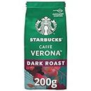 Starbucks Caffe Verona Dark Roast Ground Coffee Bag, 200g