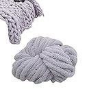 Fil de laine chenille pour loisirs créatifs - Laine super douce pour tricot et crochet - Matériau acrylique super doux - Pour loisirs créatifs - Pour tricot géant - Couverture de canapé