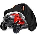 Riding Lawn Mower Cover Waterproof Outdoor,Tearproof Polyester Cover for UV,Dust,Rain,Windproof,75"Lx49"Wx49"H Universal fit for Rider Garden Tractor Lawnmower,Reflective Strips,Black-Basics