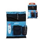 Whackk Aqua Unisex Swimming Equipment Bag |Water Sports |Dry Bags |Wet Pocket |Accessories |Beach Bag |Storage Swim Gym Gears |Drawstring Backpack |Netball Bag | Pocket for Cap and Goggles (Blue)